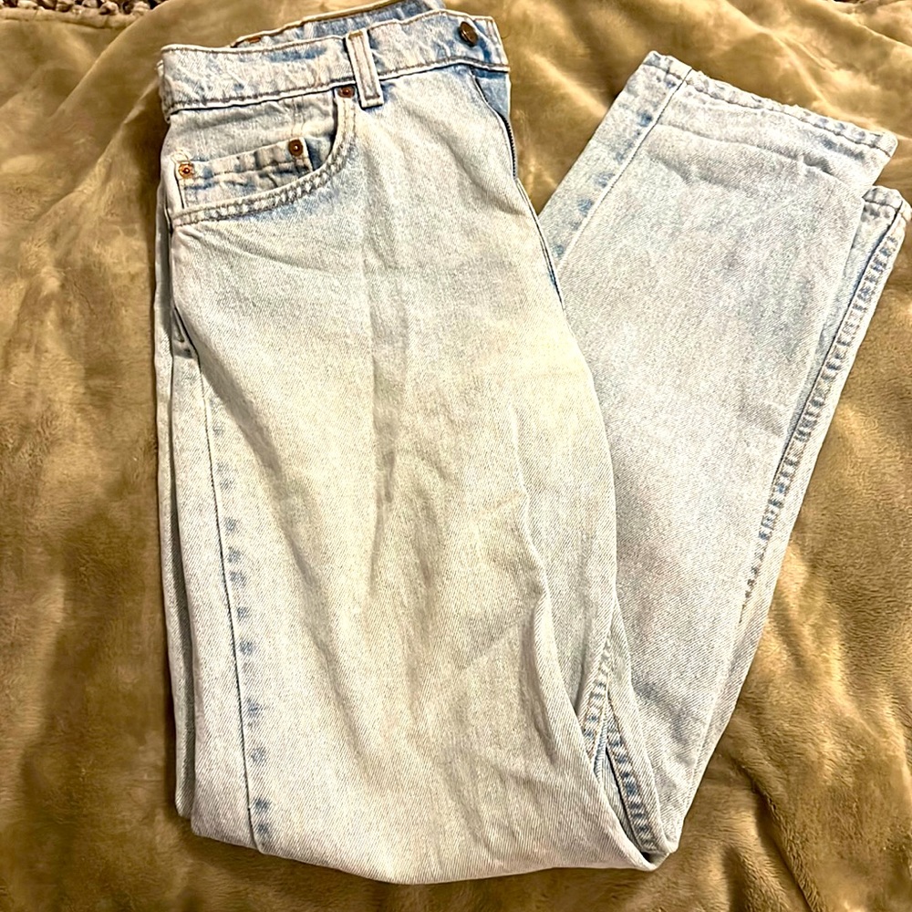 Levi 550’s high waisted straight legged mom jeans (33)